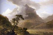 Asher Brown Durand Alpine View,Near Meyringen France oil painting artist